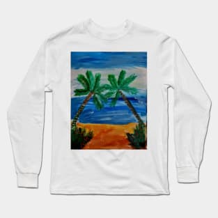 relaxing on a beach somewhere. Long Sleeve T-Shirt